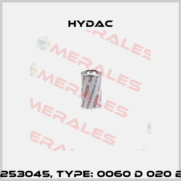 Mat No. 1253045, Type: 0060 D 020 BH4HC /-V Hydac