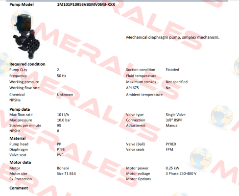 1M101P1095SVBSMV0M3-XXX Obl