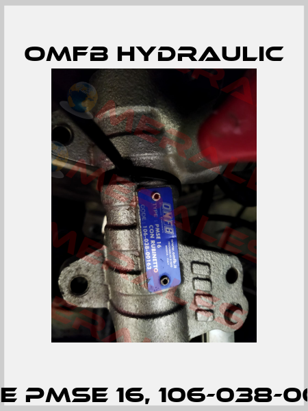 Type PMSE 16, 106-038-00163 OMFB Hydraulic