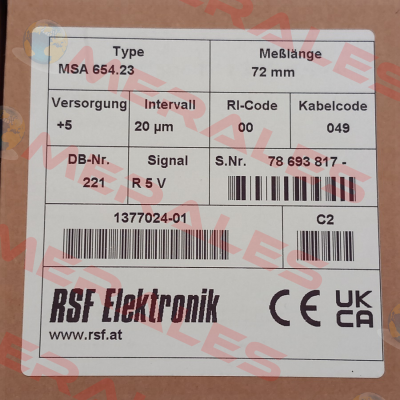 MSA 654.23 Rsf Elektronik