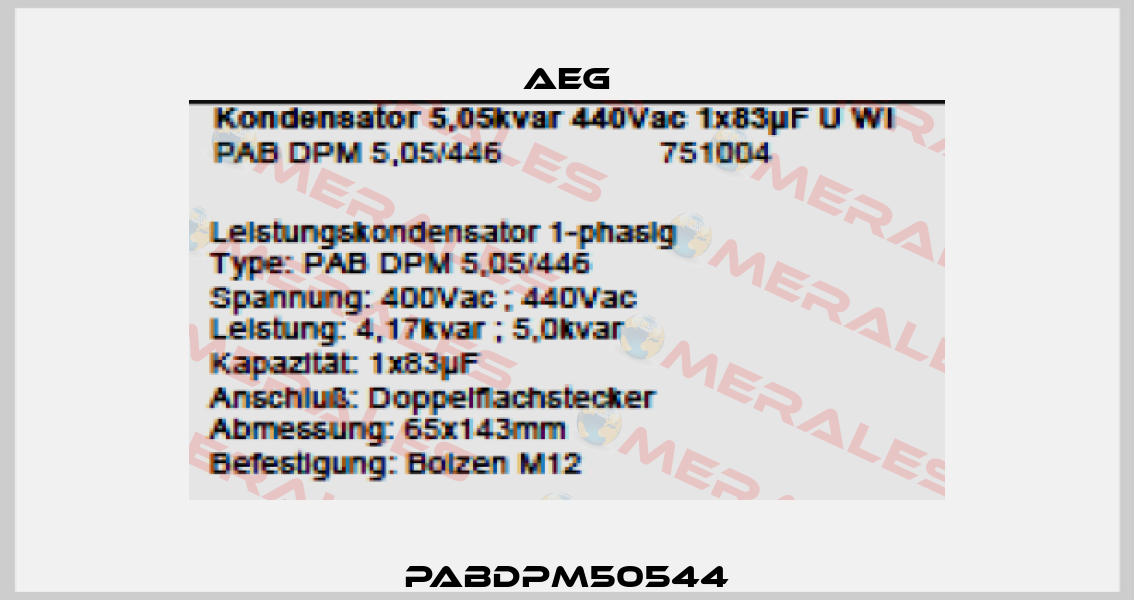 PABDPM50544 AEG