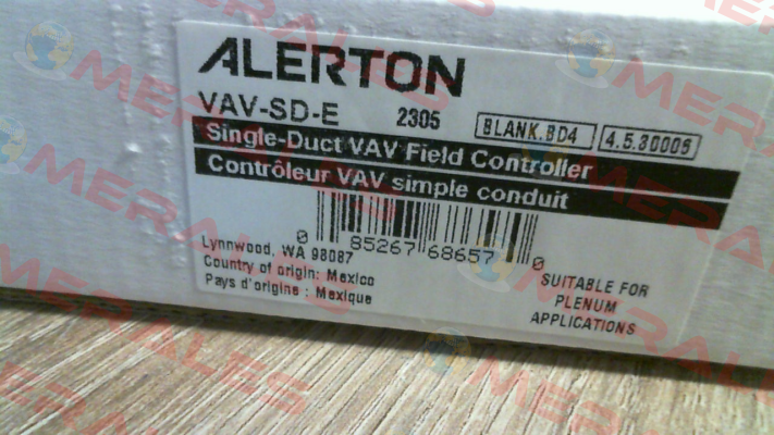 VAV-SD-E Alerton