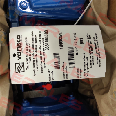 407.965/JE-1-110 G10 NT20 Varisco pumps