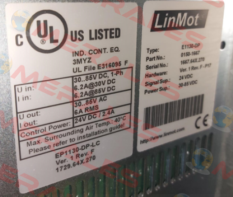 E1130-DP / 0150-1667 Linmot