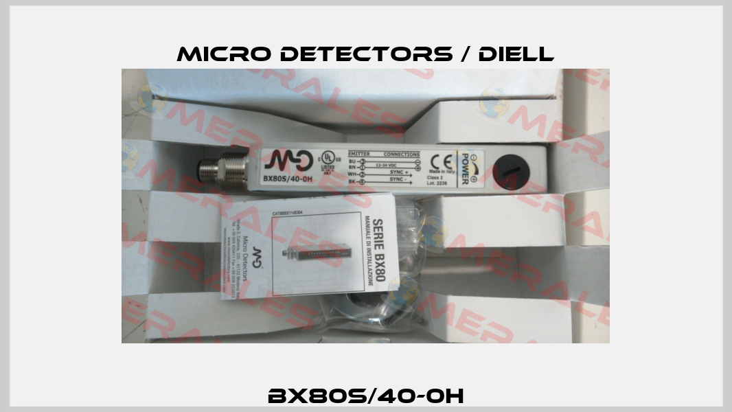 BX80S/40-0H Micro Detectors / Diell