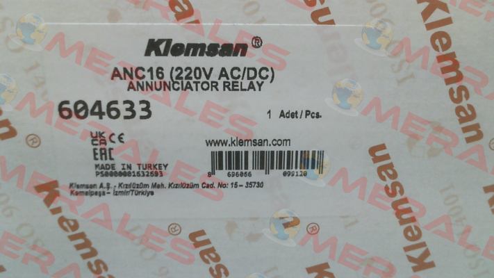ANC16 -220 /  604633 Klemsan