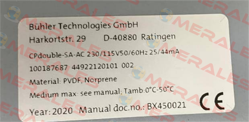 44922120101 Bühler Technologies