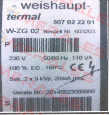 603226 Weishaupt