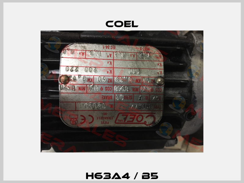 H63A4 / B5 Coel