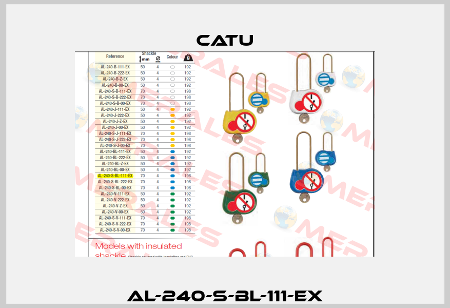 AL-240-S-BL-111-EX Catu