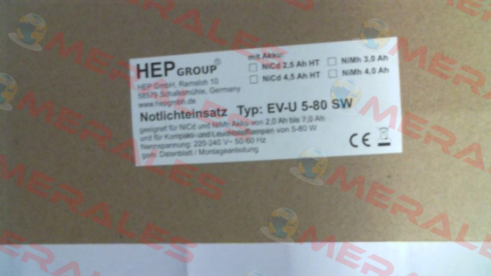 EV-U5-80-SW HEP