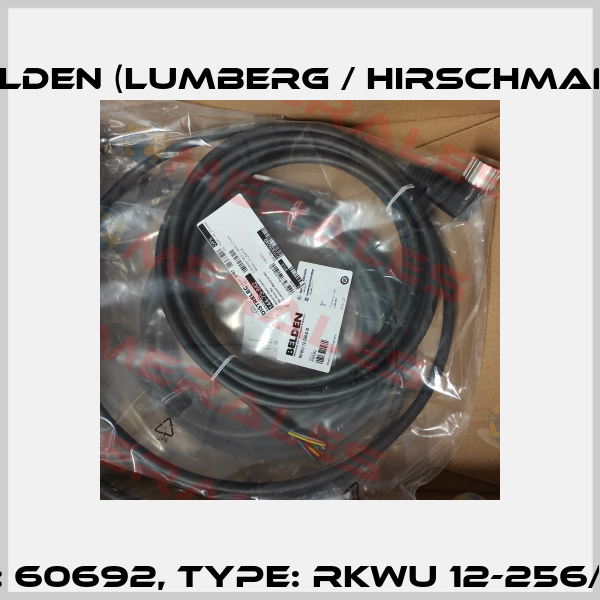 P/N: 60692, Type: RKWU 12-256/5 M Belden (Lumberg / Hirschmann)