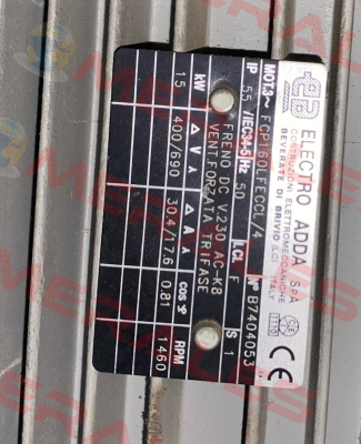 Type FCP 160 L - FECCL-4 Electro Adda