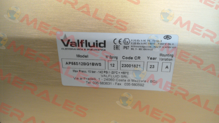 AP55S12BG1BW Sirca