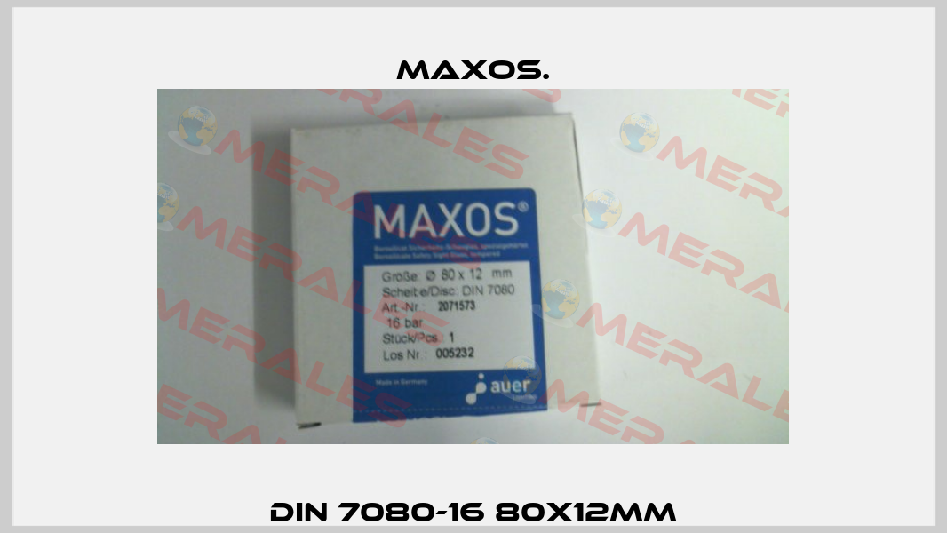 DIN 7080-16 80x12mm Maxos
