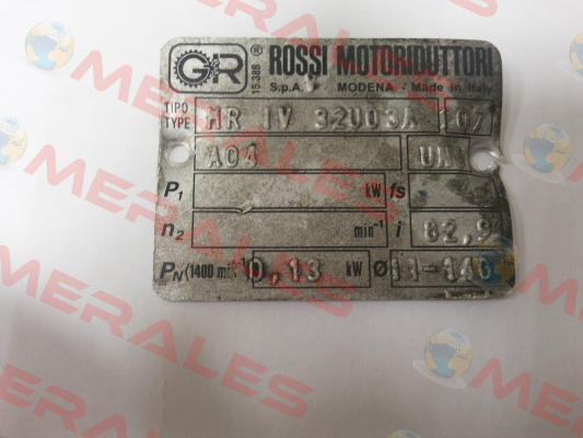 MR IV 32 UO3A - 63A 4  Rossi