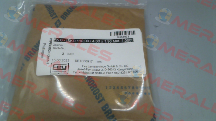 SET000917 / FK 6 - ISKD 110,00 / 4,60 x 1,96 Mat. 1.0605 Fey