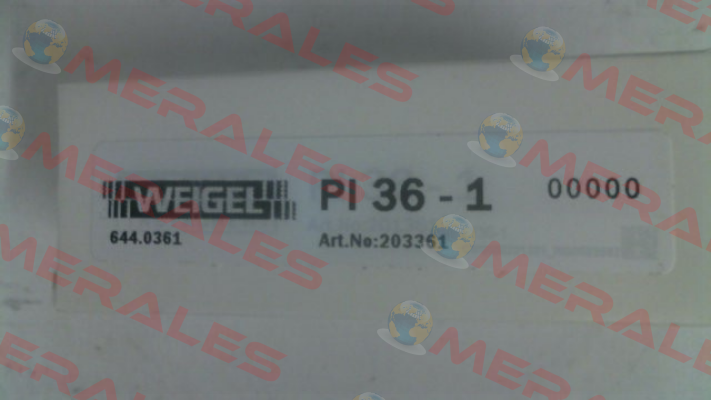 Nr. 644.0361 / Type PI 36-1 Weigel