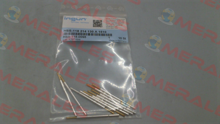 HSS-118 214 130 A 1510 Ingun