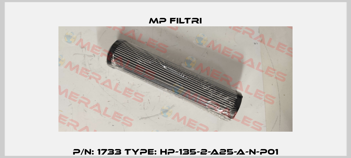 P/N: 1733 Type: HP-135-2-A25-A-N-P01 MP Filtri