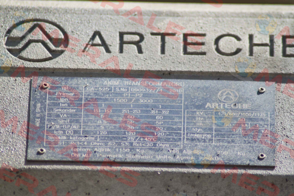 CA-525 S/N:0909322/1 2010  Arteche