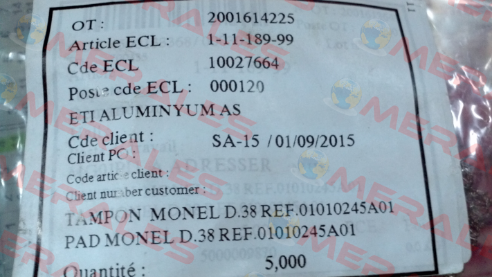 Article ECL:1-11-189-99 for M 400 L  MATTEI