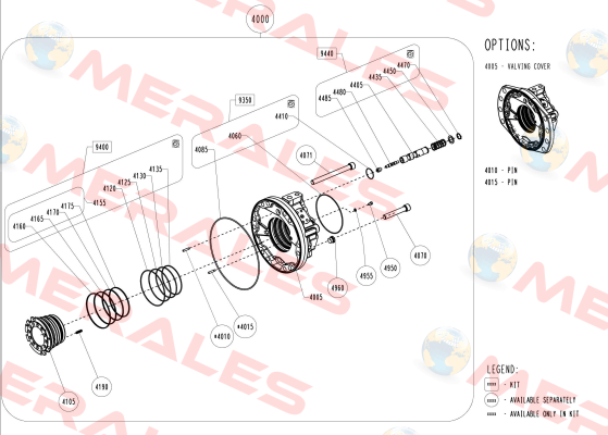 A18801L / KITAM-CV-DISTRIB-MS18/35-NBR- 2 Poclain