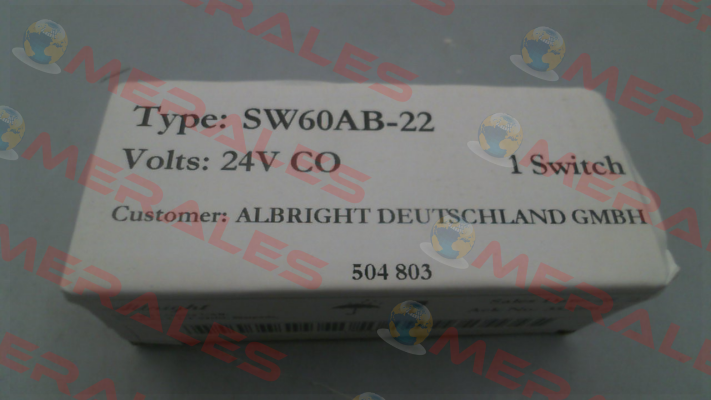 SW 60AB22/24V  504803 Albright