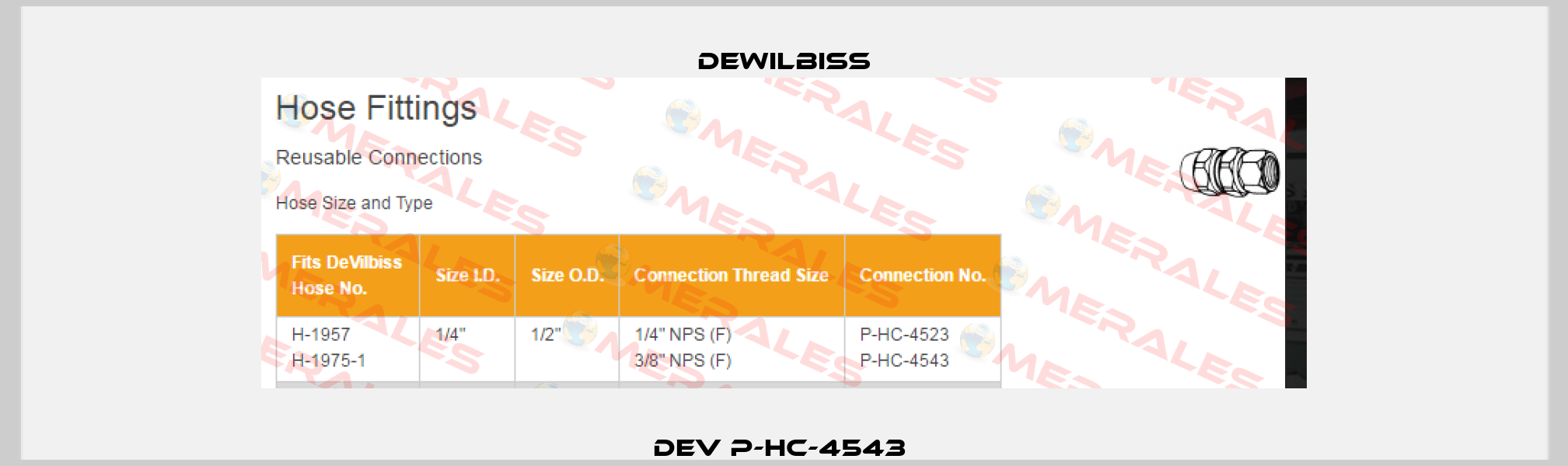 DEV P-HC-4543  DEWILBISS