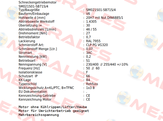 SM021S01-SB71S/4 Carl Rehfuss