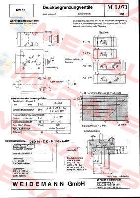 DBD10-Z10-F140-ARV/BRV Weidemann