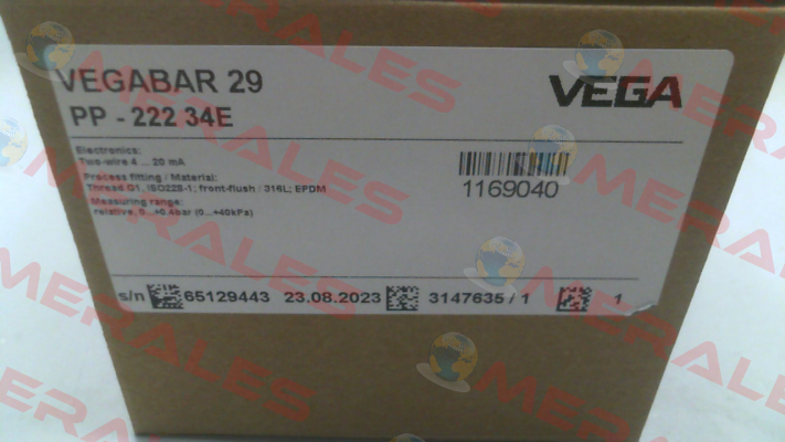 VEGABAR 29 \ B29.XXXX3QCSZB Vega