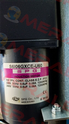 S6I06GXCE-U60 Spg Motor