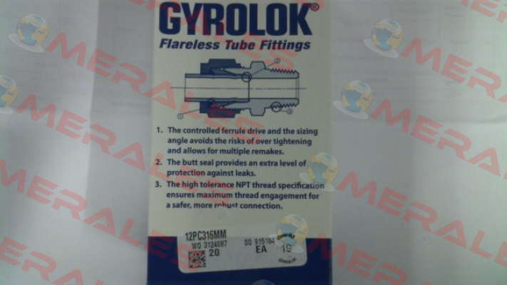 12PC-316/MM GYROLOK