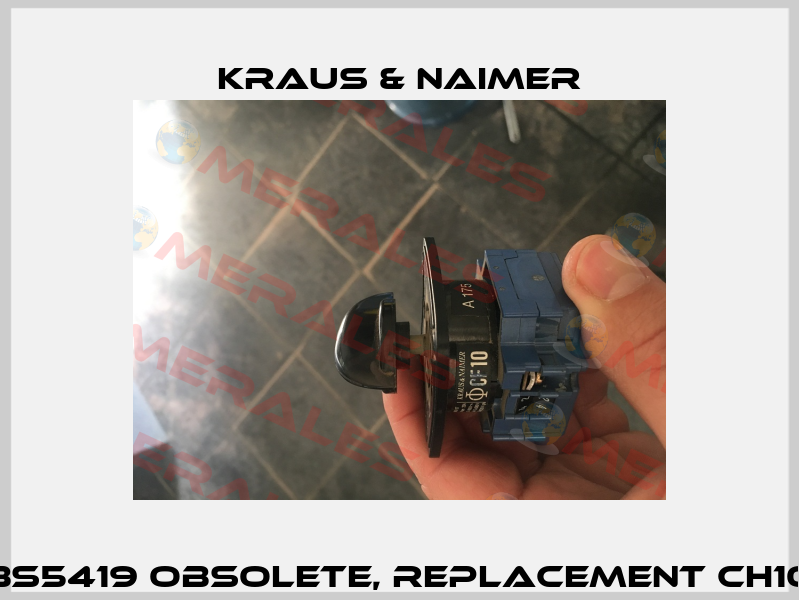 VDE0660-1/BS5419 obsolete, replacement CH10 A175-600 E Kraus & Naimer