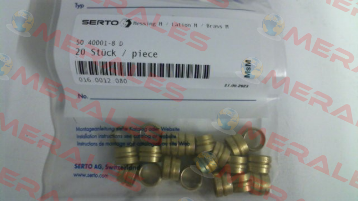 016.0012.080 / SO 40001-8 D Serto