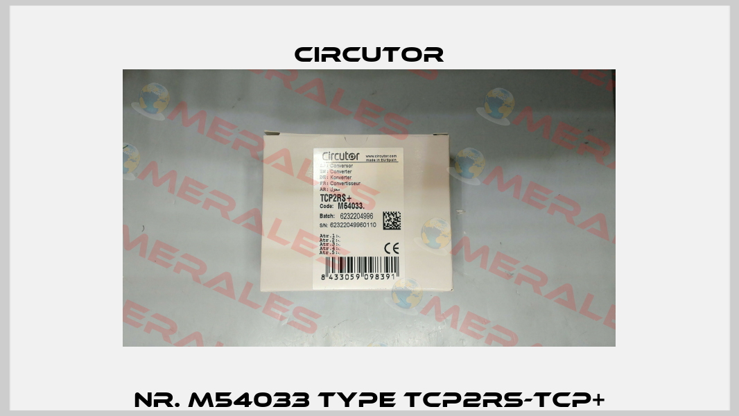 Nr. M54033 Type TCP2RS-TCP+ Circutor