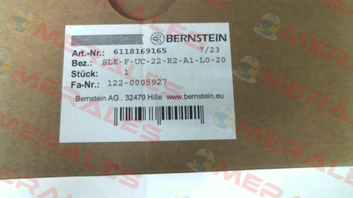 6118169165 / SLK-F-UC-22-R2-A1-L0-20 Bernstein