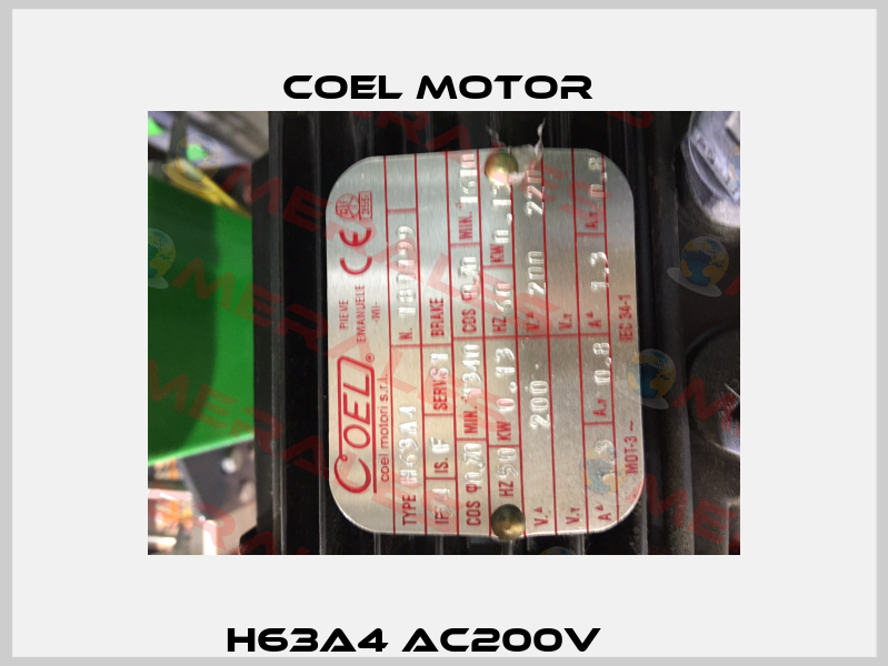 H63A4 AC200V　　  Coel