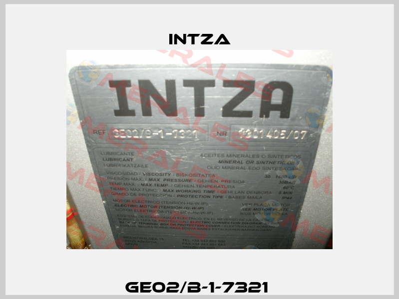 GE02/B-1-7321  Intza