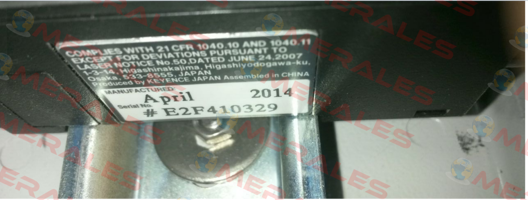 E2F410329  Keyence